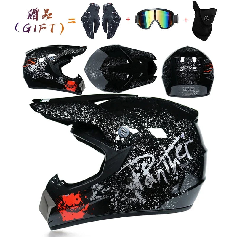 Safety Motocross Helmet Casco Motocross Bicycle Downhill Capacete ATV Cross Helmet Child Motorcycle Helmet Dot Abs 1KG Unisex
