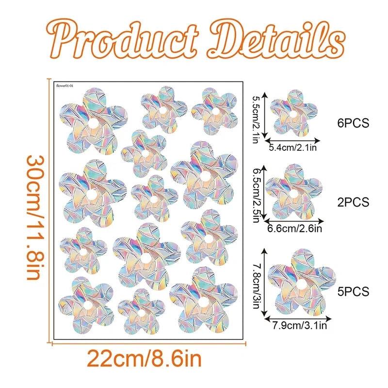 Rainbow Suncatcher Window Stickers – PVC Prism Decals
