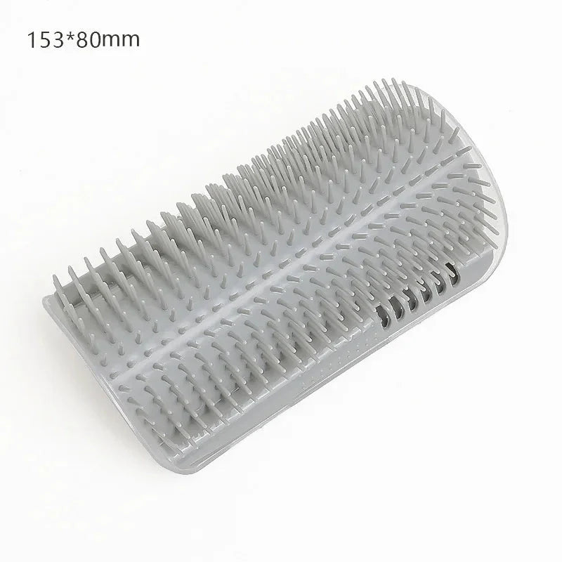 Cat Massage Brush & Hair Remover – Self-Grooming Wall Corner Comb for Cats | Detachable, Easy-Clean Pet Massage Tool