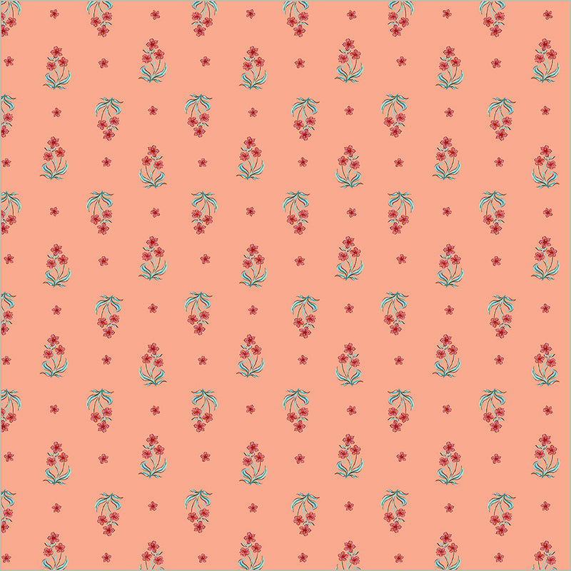 Tapestry Posy Petal Cotton 43/44 Fabric Per Yard