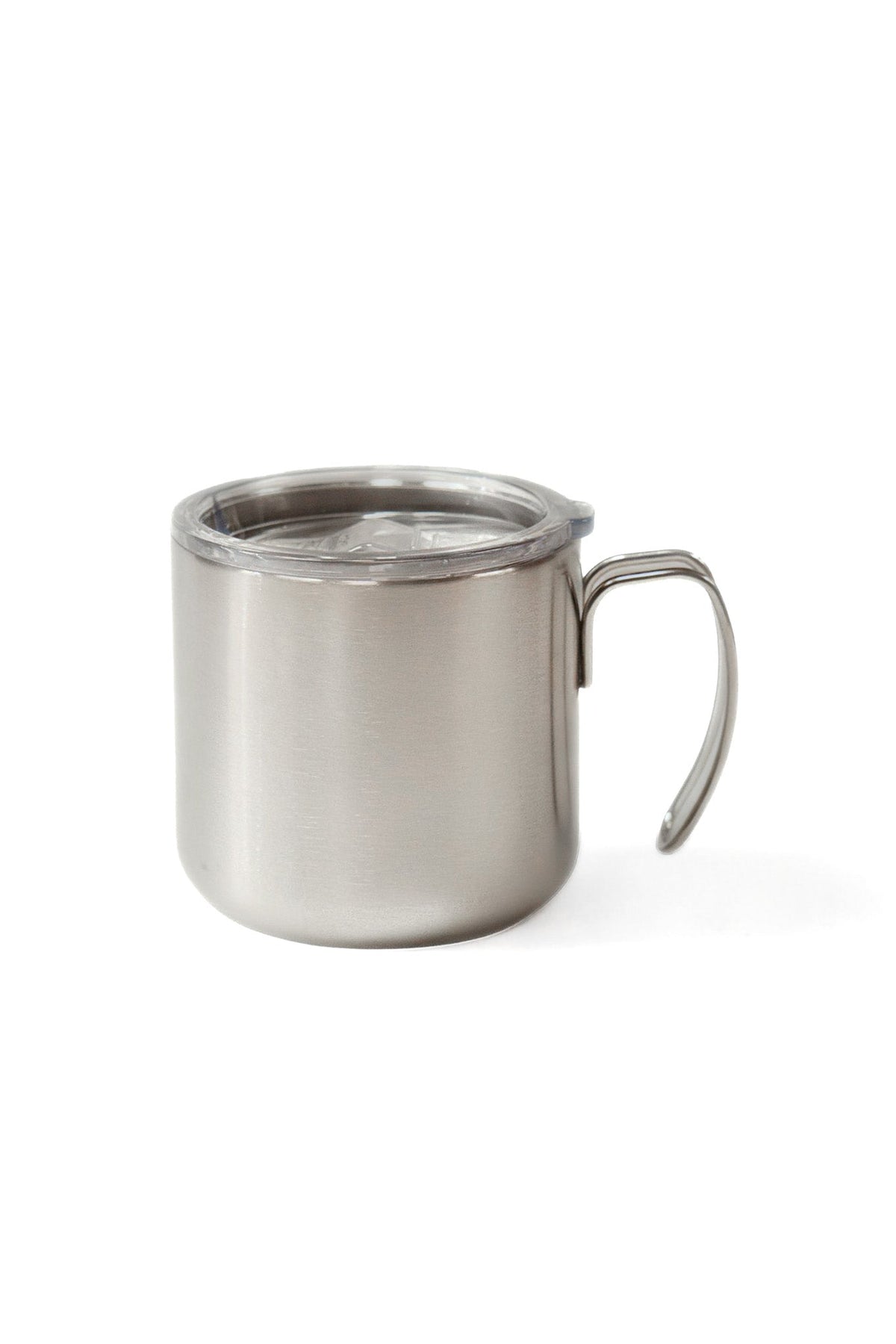 Double Walled Silver Stainless Steel Mug