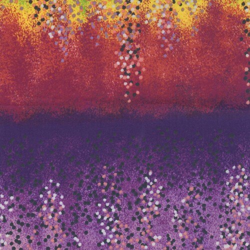Halloween Purple Ombre Blender with Dots 100% Cotton Fabric