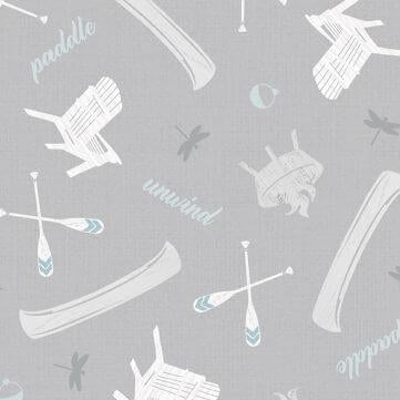 Lake Retreat - Lakeside Toss - Gray
