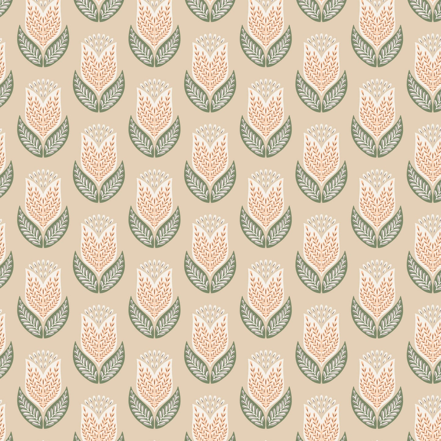 Honey Garden - Tulips - Tan