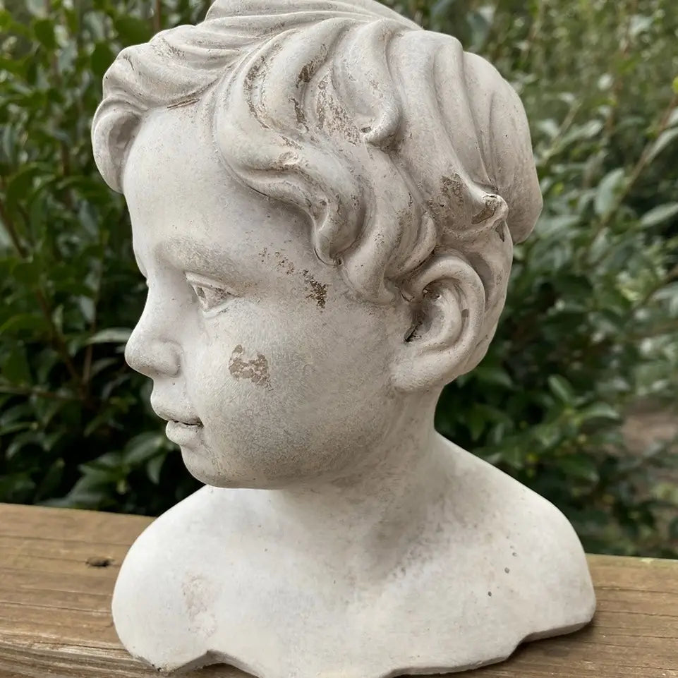 Cement Boy Statue