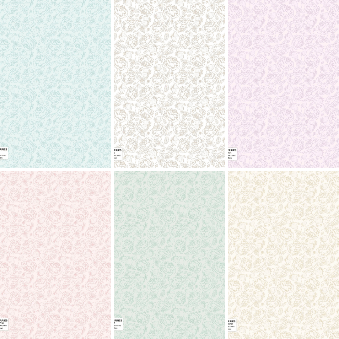 Blooms and Berries by Poppie Cotton - Fat Quarter Bundle - 6 pack