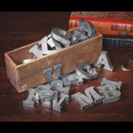 Zinc Individual Letters A-Z