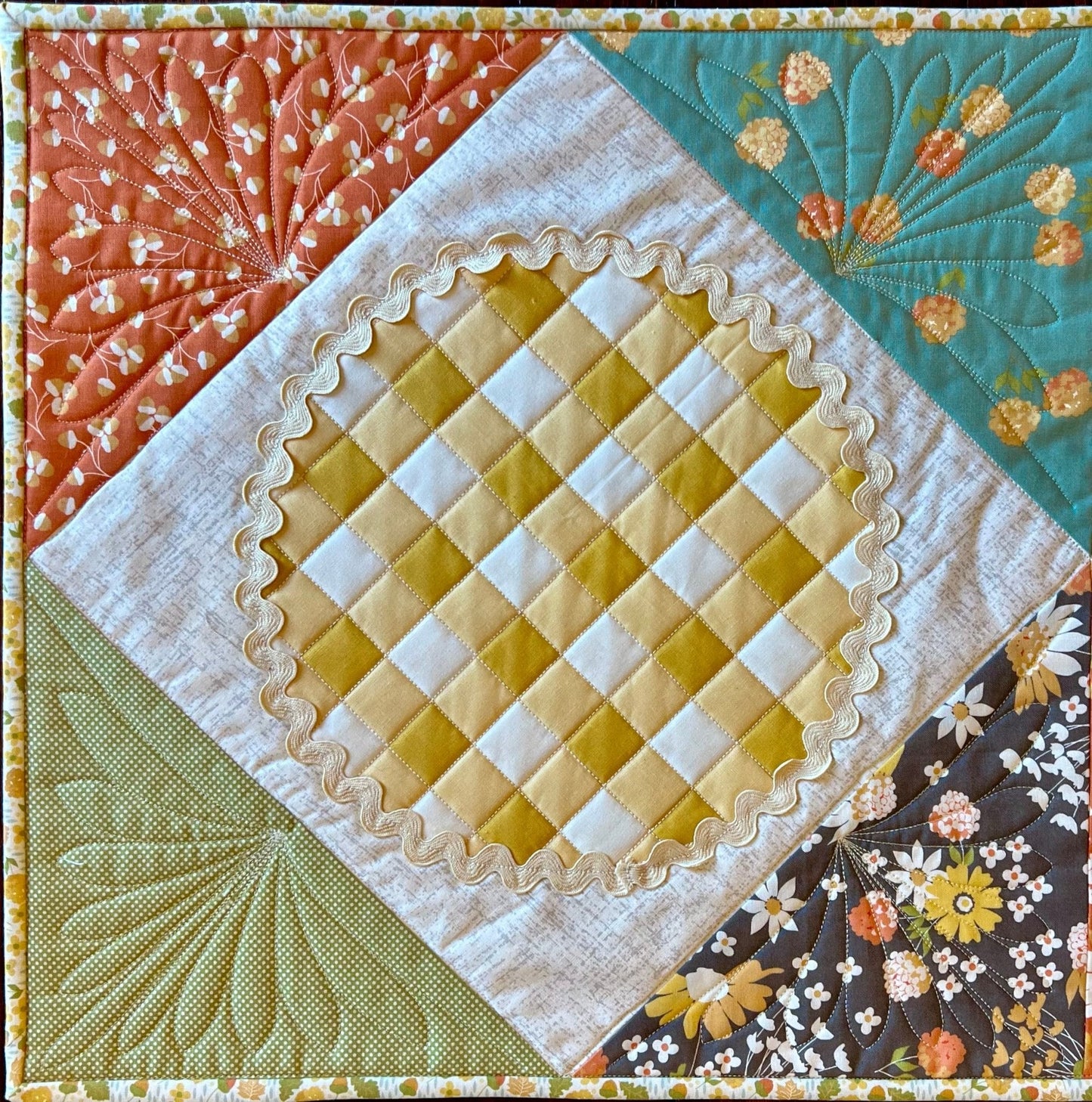 Easy as Pie Quilted Table Runner - Pattern Paper Print Version