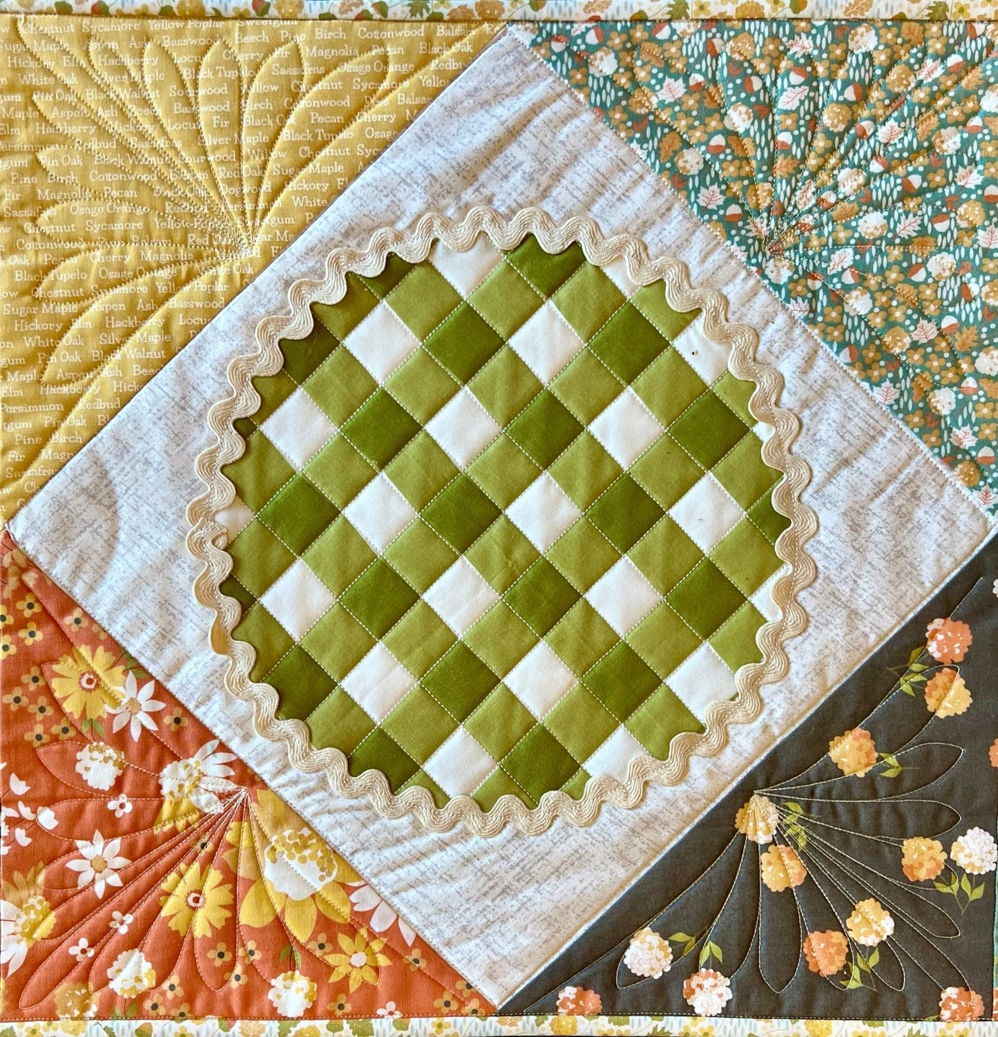 Easy as Pie Quilted Table Runner - Pattern Paper Print Version