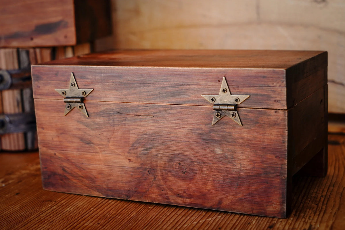 Small Steel Star Hinge with Bronze Finish - Set of 2