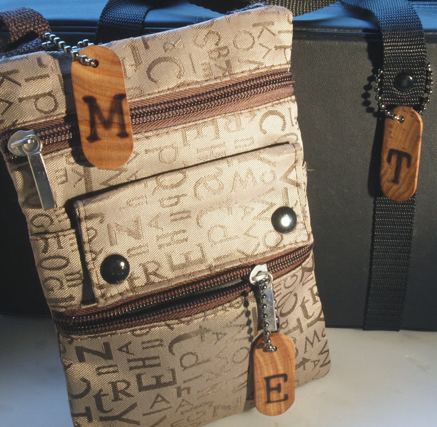 Rustic Wood ID Tag