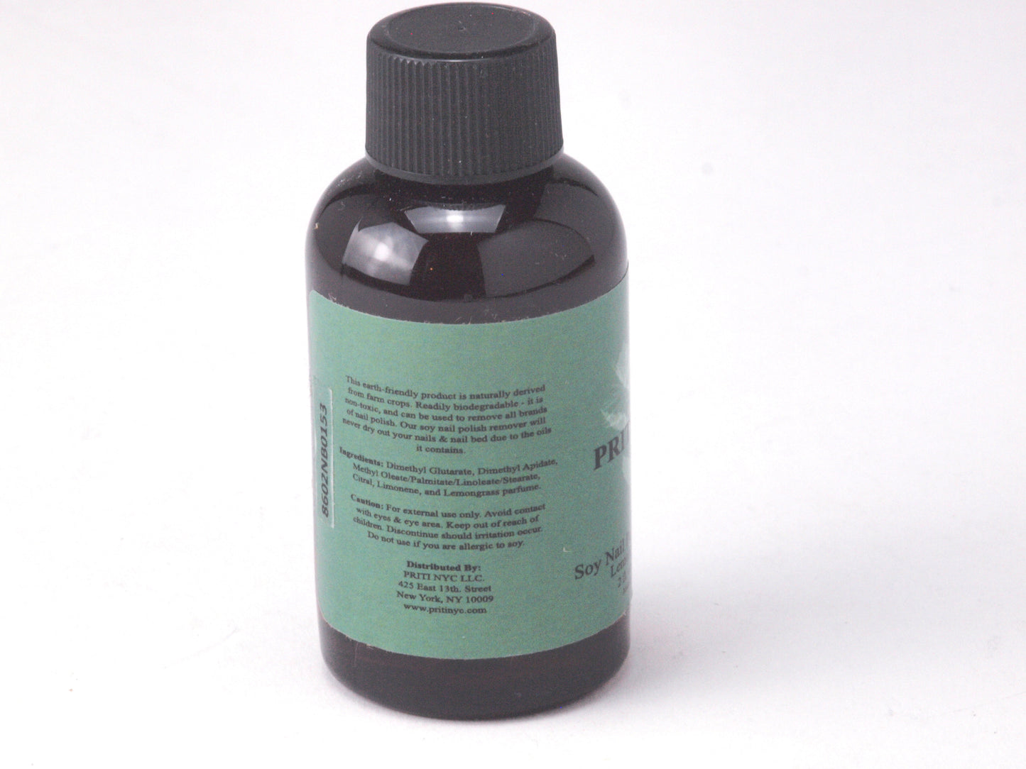 Priti NYC - 2oz. Soy Nail Polish Remover w/ Organic Lemongrass Scent