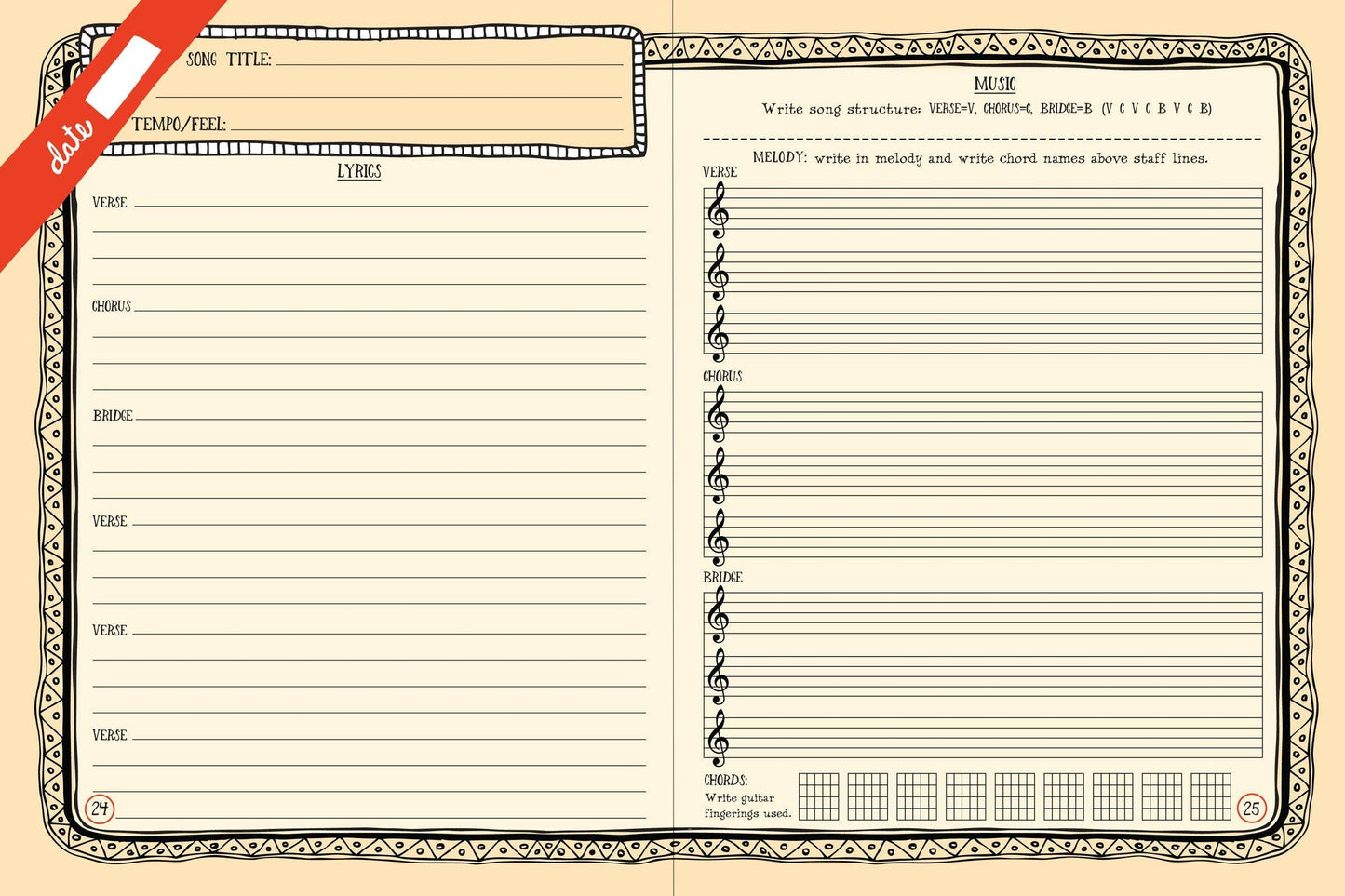 Peter Pauper Press - Songwriter's Journal