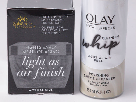 Olay Whip Total Effects Bundle - Polishing Creme Cleanser and Active Moisturizer
