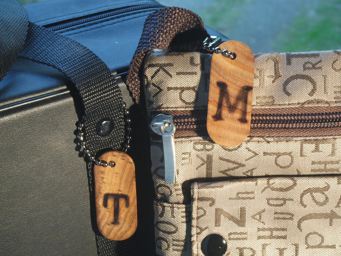 Rustic Wood ID Tag