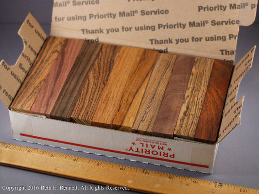 Pen Turning Blanks - Exotic Wood Mix