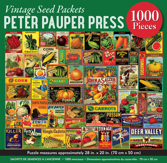 Peter Pauper Press - Vintage Seed Packets 1000 Piece Jigsaw Puzzle