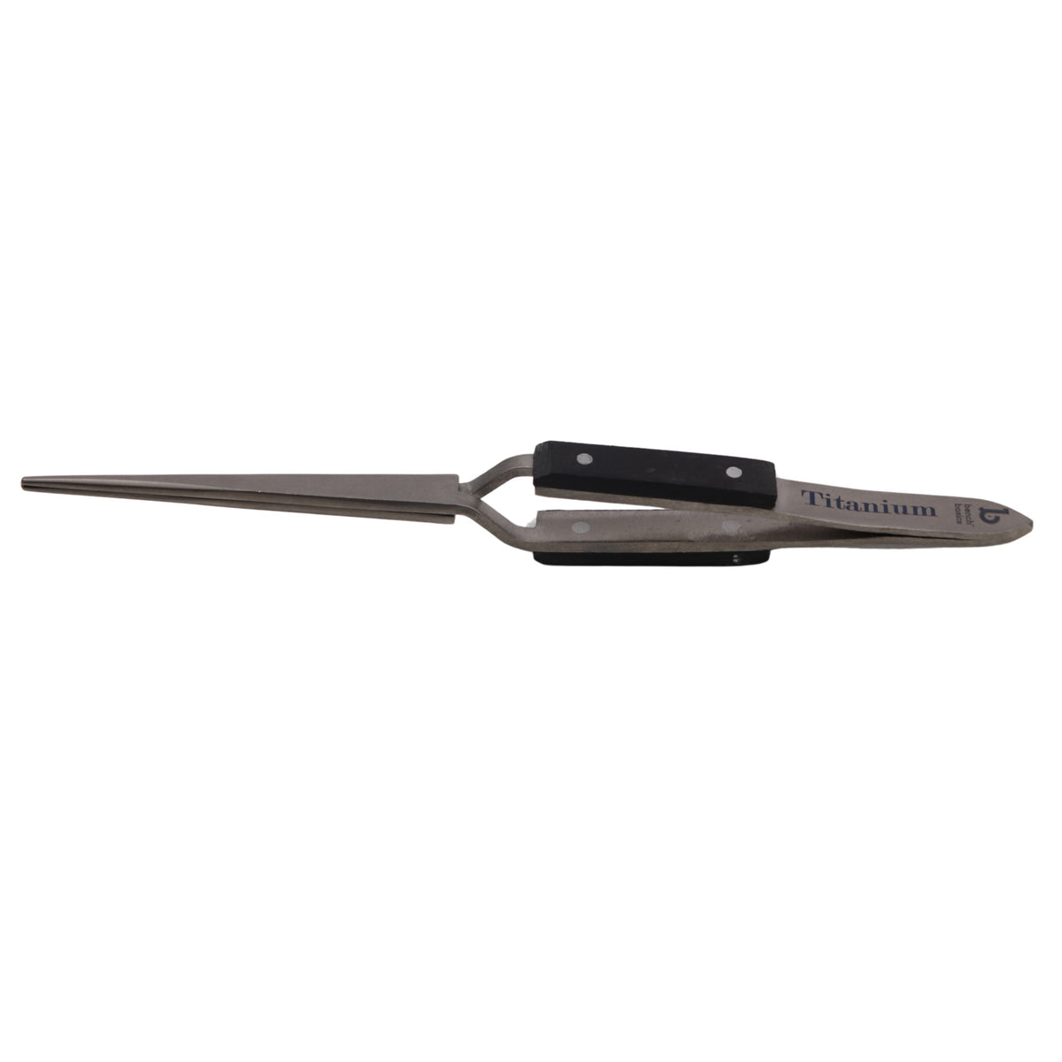 Titanium Tweezer, Cross Locking, Heavy Duty with Fine Point
